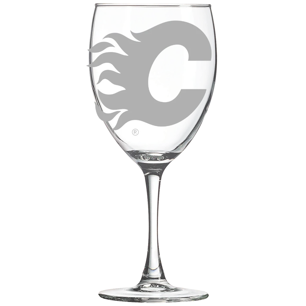 Calgary Flames Polar Camel 10 1/2 oz. Wine Glass