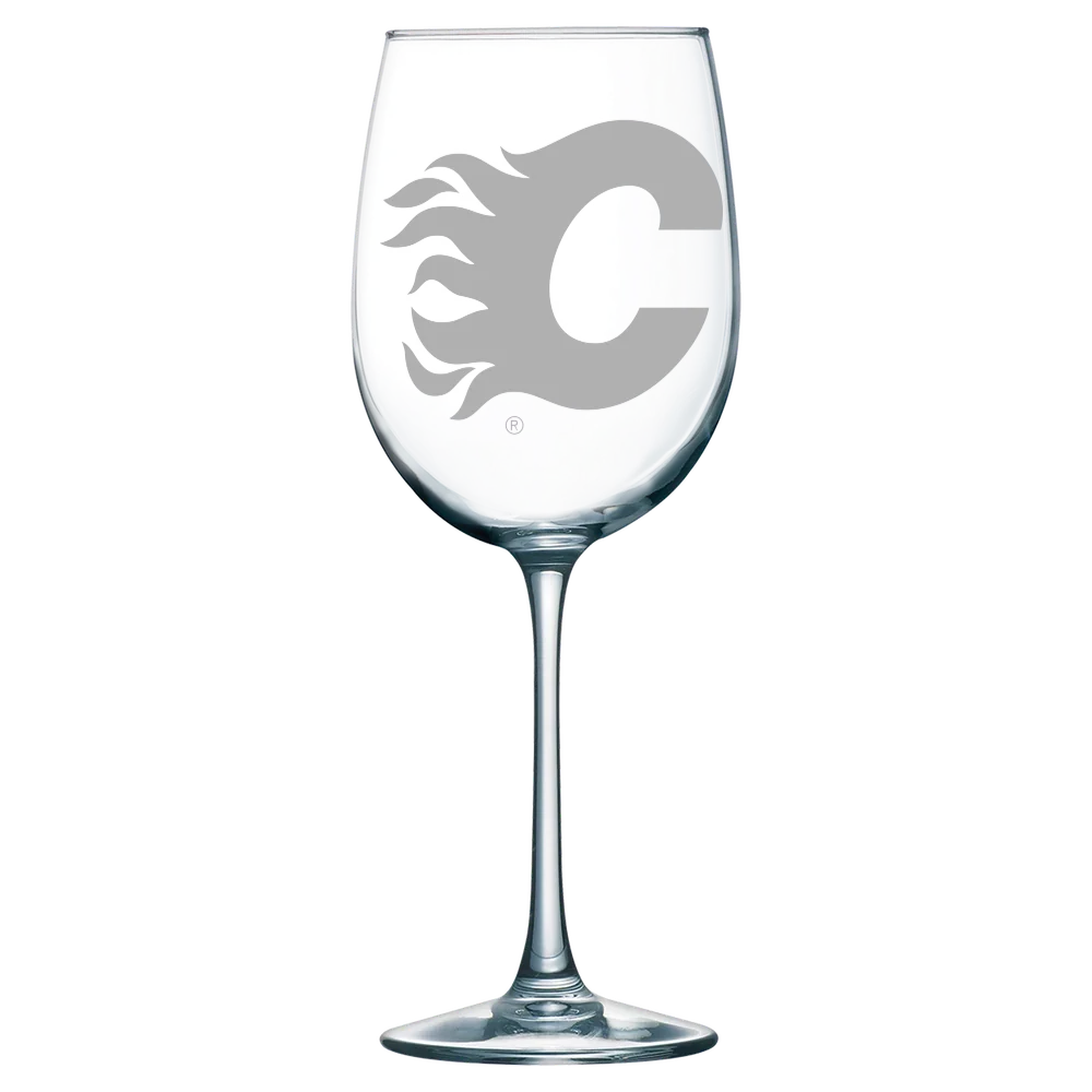 Calgary Flames Polar Camel 19 oz. Wine Glass