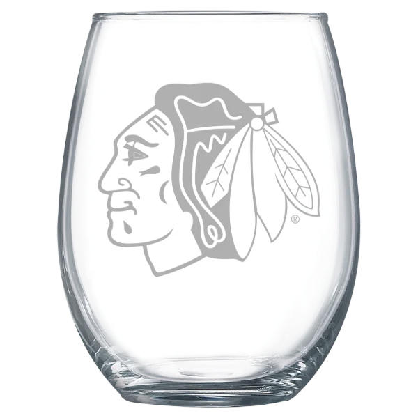 Chicago Blackhawks Polar Camel 15 oz. Stemless Wine Glass