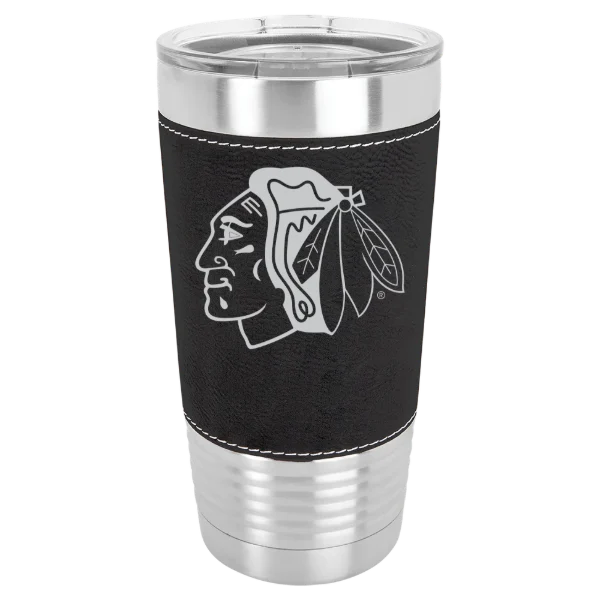 Chicago Blackhawks Polar Camel 20 oz. Leatherette Grip Tumbler with Standard Lid