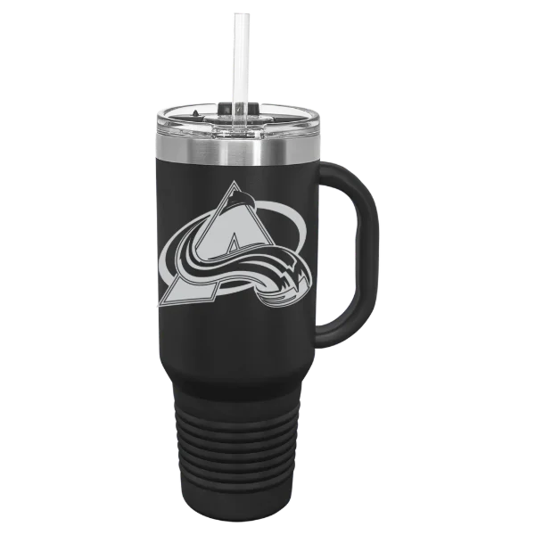 Colorado Avalanche Polar Camel 40 oz. Travel Mug with Snap Lid & Straw