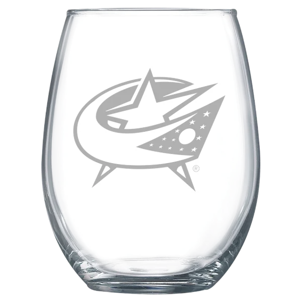 Columbus Blue Jackets Polar Camel 15 oz. Stemless Wine Glass