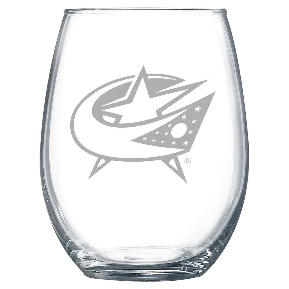 Columbus Blue Jackets Polar Camel 15 oz. Stemless Wine Glass