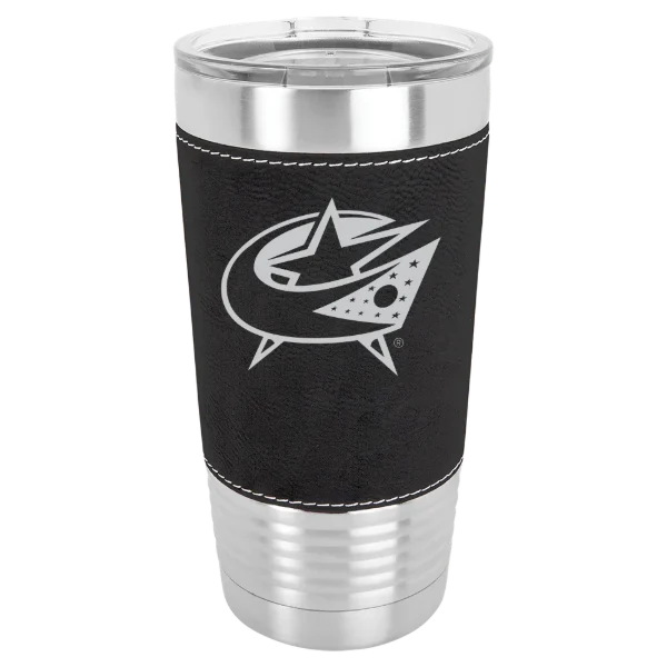 Columbus Blue Jackets Polar Camel 20 oz. Leatherette Grip Tumbler with Standard Lid