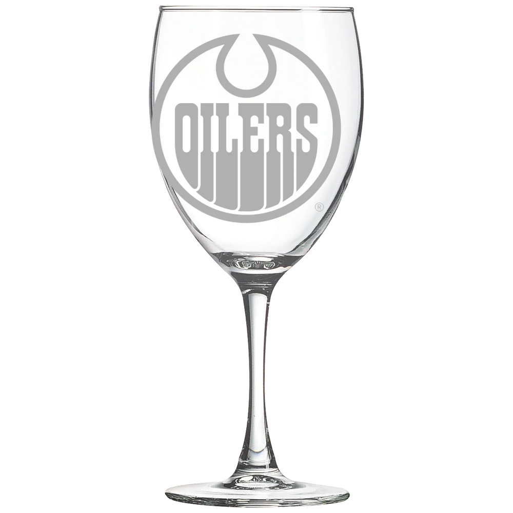 Edmonton Oilers Polar Camel 10 1/2 oz. Wine Glass