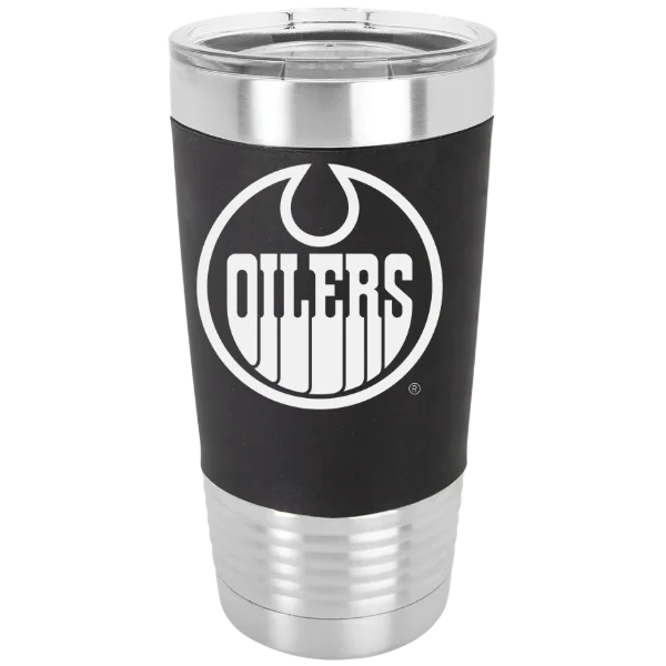 Edmonton Oilers Polar Camel 20 oz. Silicone Grip Tumbler with Standard Lid