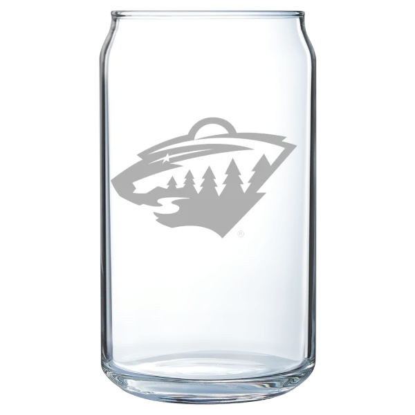 Minnesota Wild Polar Camel 16 oz. Can Glass