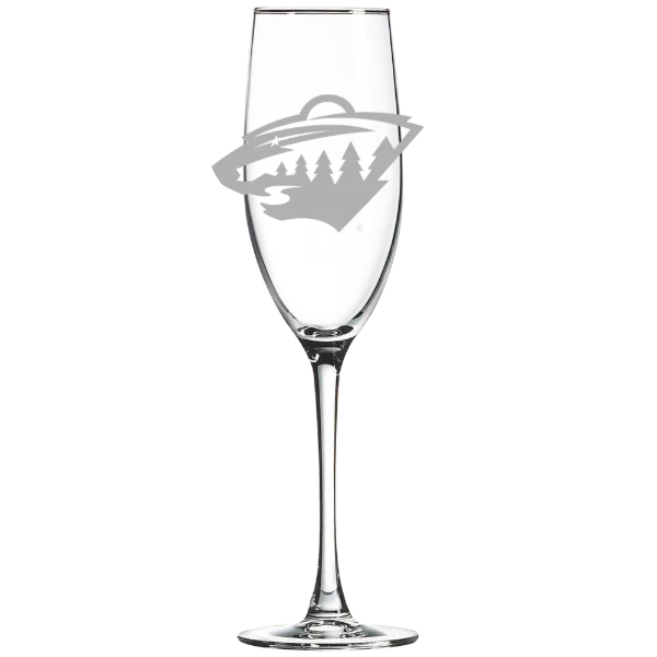 Minnesota Wild Polar Camel 8 oz. Champagne Flute