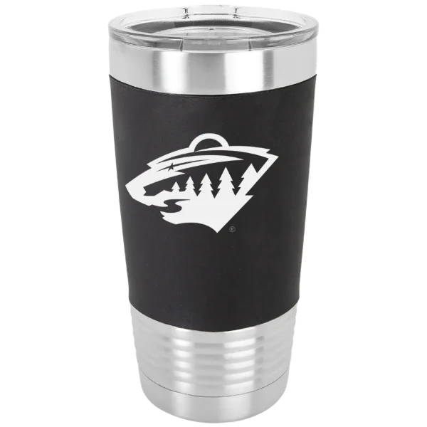 Minnesota Wild Polar Camel 20 oz. Silicone Grip Tumbler with Standard Lid