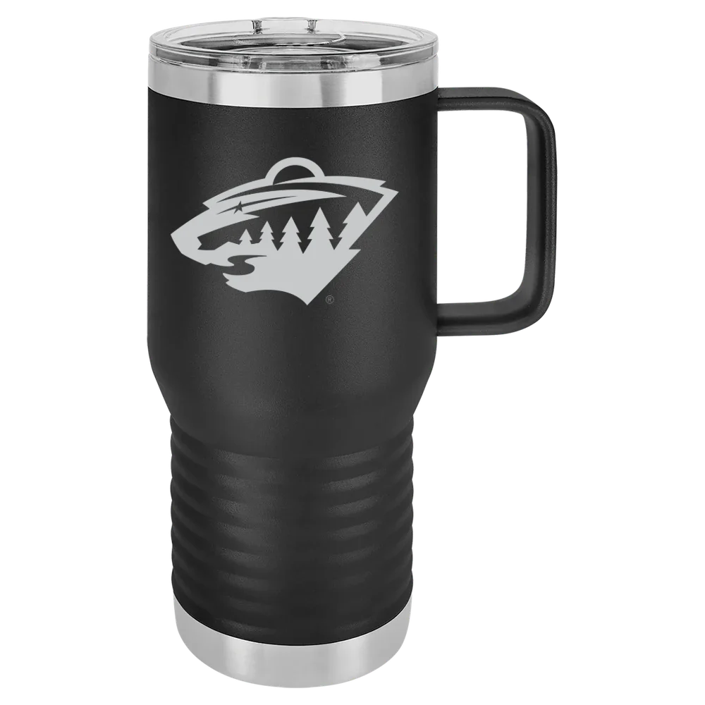 Minnesota Wild Polar Camel 20 oz. Travel Mug with Slider Lid