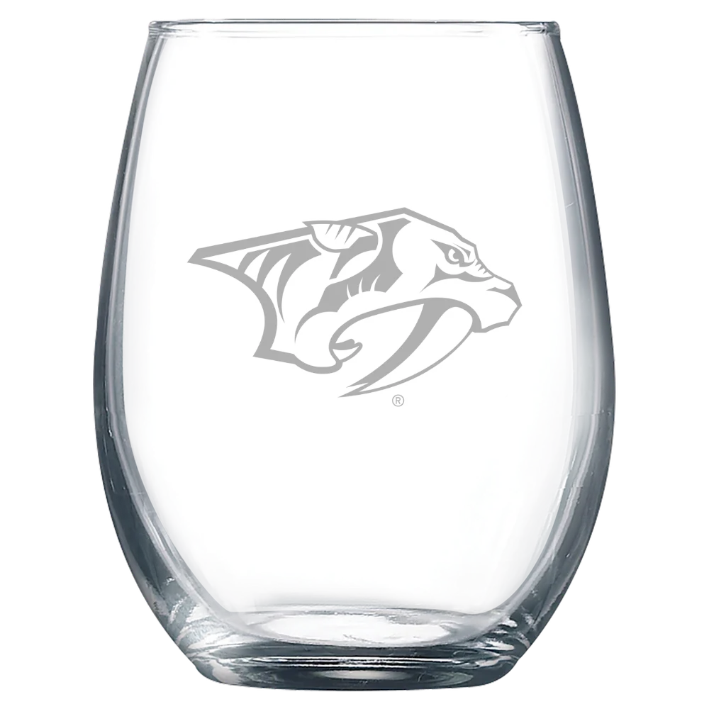 Nashville Predators Polar Camel 9 oz. Stemless Wine Glass