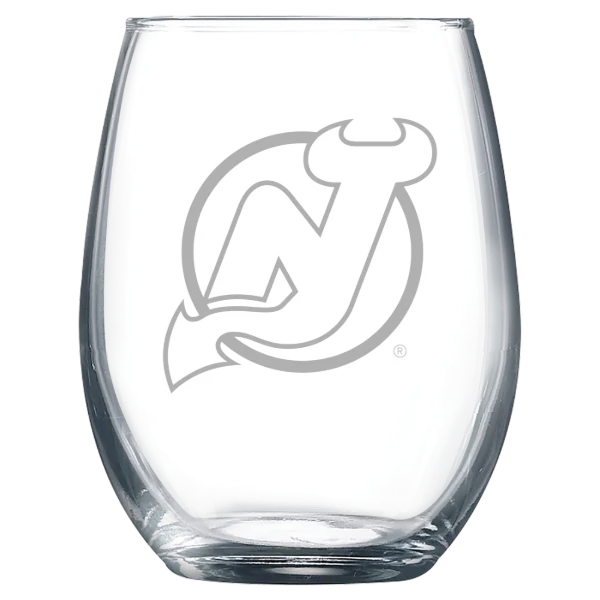 New Jersey Devils Polar Camel 9 oz. Stemless Wine Glass