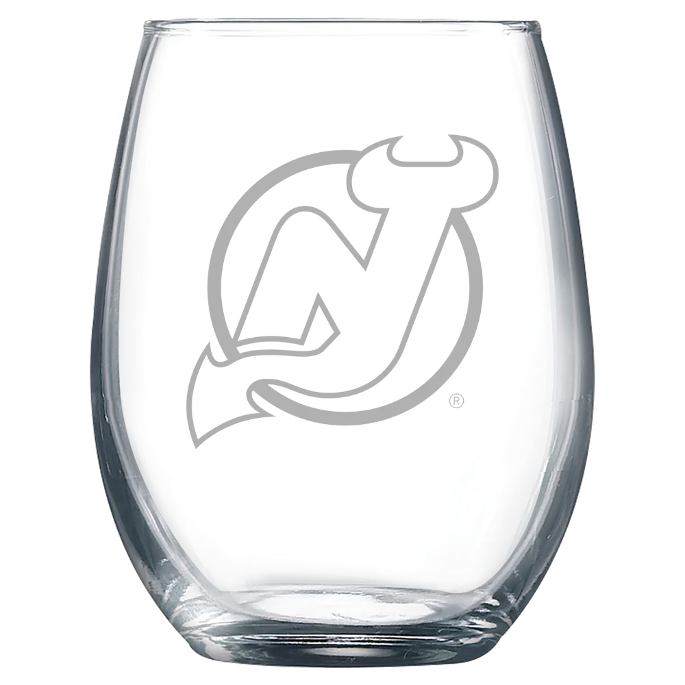 New Jersey Devils Polar Camel 9 oz. Stemless Wine Glass