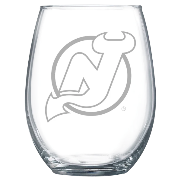 New Jersey Devils Polar Camel 15 oz. Stemless Wine Glass