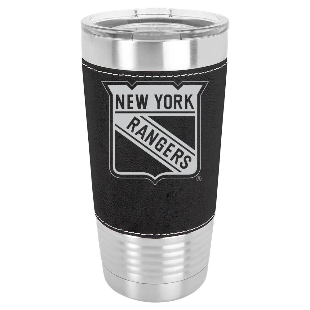 New York Rangers Polar Camel 20 oz. Leatherette Grip Tumbler with Standard Lid