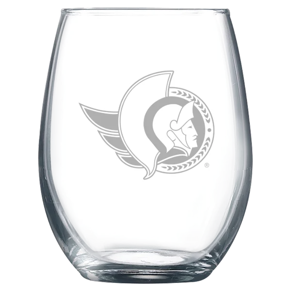 Ottawa Senators Polar Camel 9 oz. Stemless Wine Glass