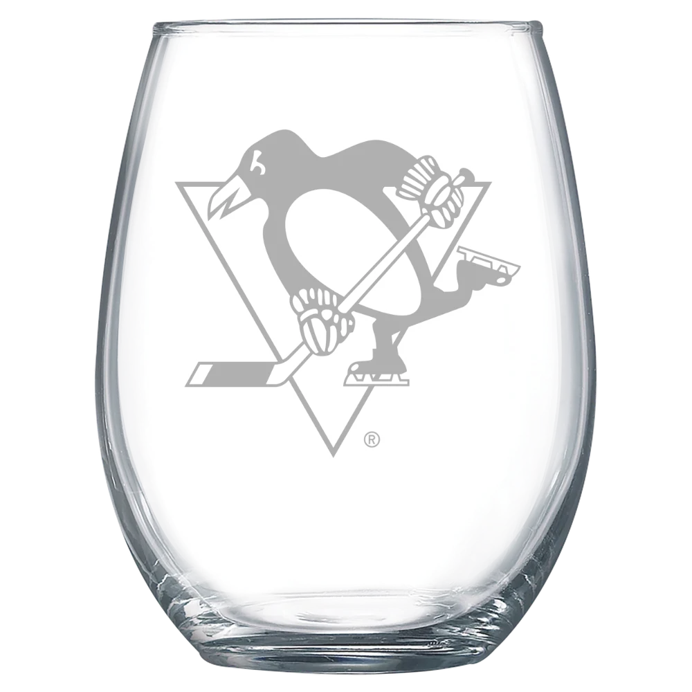 Pittsburgh Penguins Polar Camel 15 oz. Stemless Wine Glass