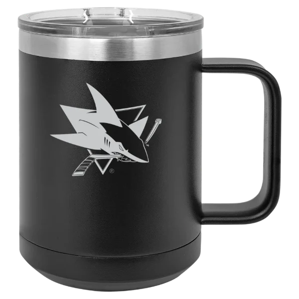 San Jose Sharks Polar Camel 15 oz. Mug with Slider Lid