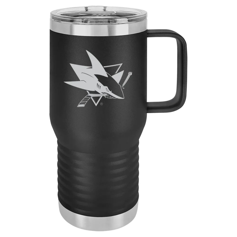 San Jose Sharks Polar Camel 20 oz. Travel Mug with Slider Lid