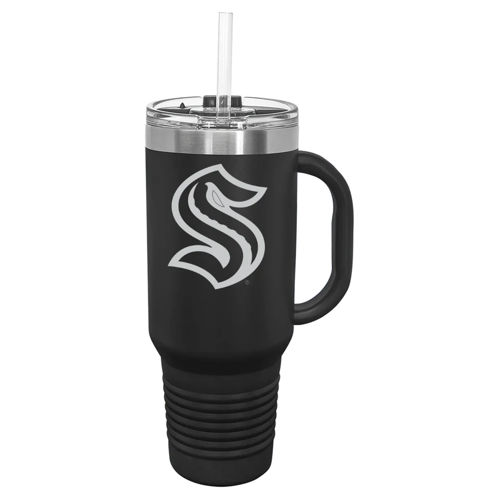 Seattle Kraken Polar Camel 40 oz. Travel Mug with Snap Lid & Straw
