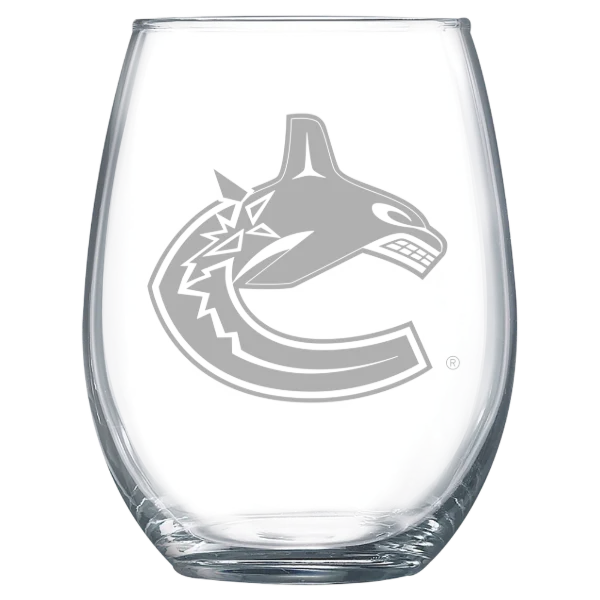 Vancouver Canucks Polar Camel 15 oz. Stemless Wine Glass
