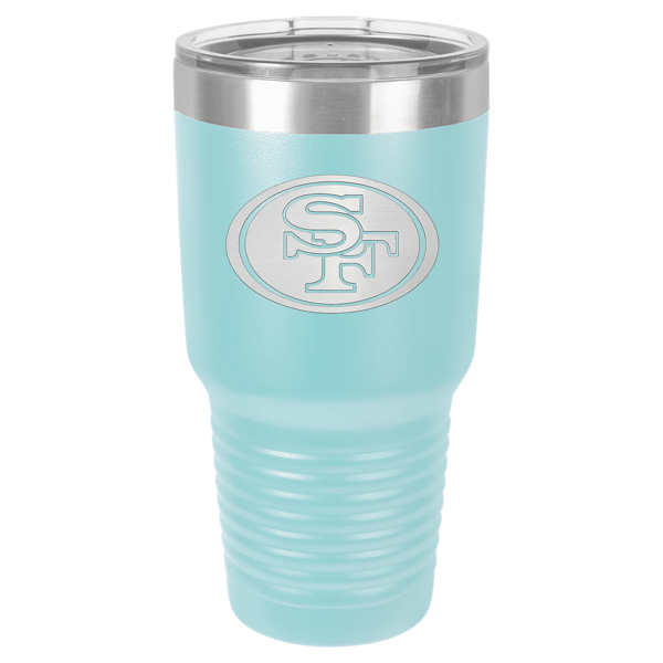 Picture of San Francisco 49ers 32oz Tumbler - Baby Blue