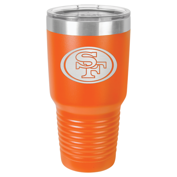 Picture of San Francisco 49ers 32oz Tumbler - Orange