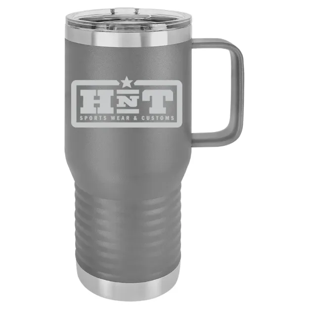 HNT Apparel – Polar Camel 20 oz. Travel Mug with Slider Lid Dark Gray
