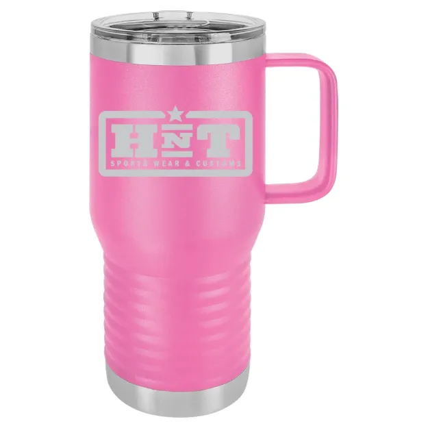 HNT Apparel – Polar Camel 20 oz. Travel Mug with Slider Lid Pink