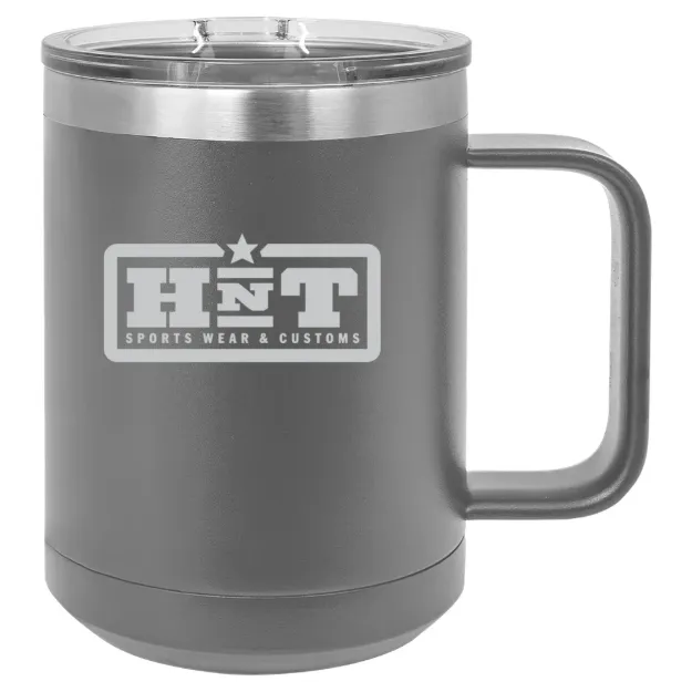 HNT Apparel – Polar Camel 15 oz. Mug with Slider Lid Dark Gray