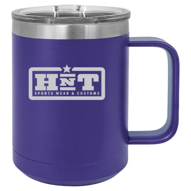 HNT Apparel – Polar Camel 15 oz. Mug with Slider Lid Purple