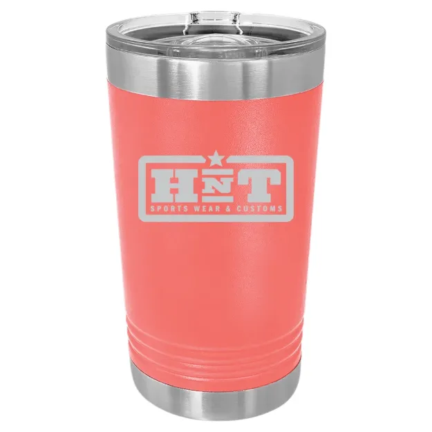 HNT Apparel – Polar Camel 16 oz. Pint Tumbler Coral