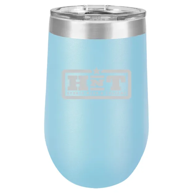 HNT Apparel – Polar Camel 16 oz. Stemless Wine Tumbler Light Blue