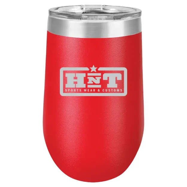 HNT Apparel – Polar Camel 16 oz. Stemless Wine Tumbler Red