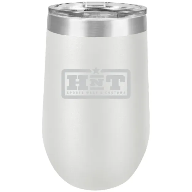 HNT Apparel – Polar Camel 16 oz. Stemless Wine Tumbler White