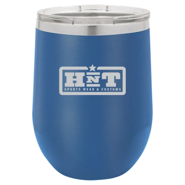 HNT Apparel – Polar Camel 12 oz. Stemless Wine Tumbler Blue