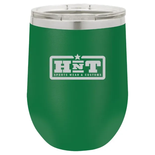HNT Apparel – Polar Camel 12 oz. Stemless Wine Tumbler Green