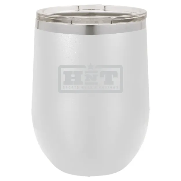 HNT Apparel – Polar Camel 12 oz. Stemless Wine Tumbler White
