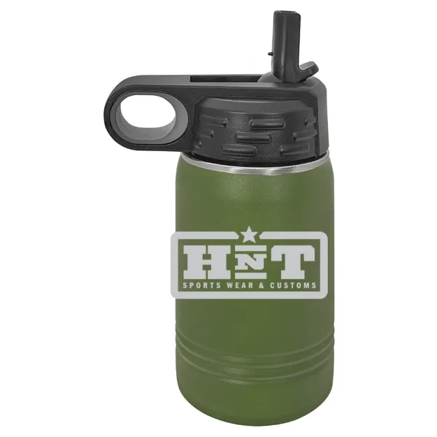 HNT Apparel – Polar Camel 12 oz. Water Bottle Olive Green