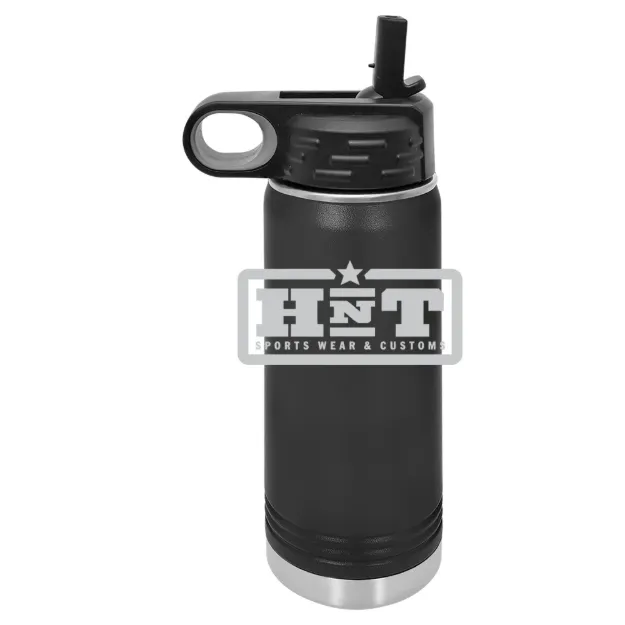 HNT Apparel – Polar Camel 20 oz. Water Bottle Black