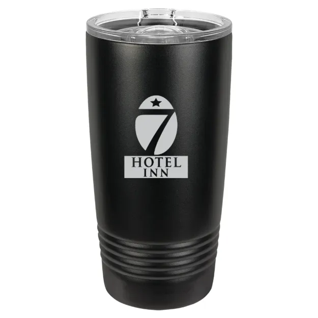 Hotel 7 Inn – Polar Camel 20 oz. Ringneck Tumbler with Slider Lid Black (No Silver Ring)