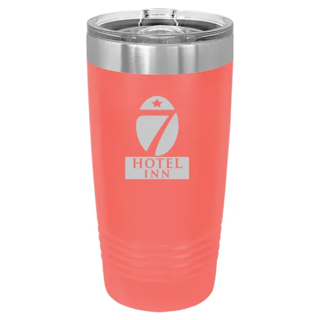 Hotel 7 Inn – Polar Camel 20 oz. Ringneck Tumbler with Slider Lid Coral