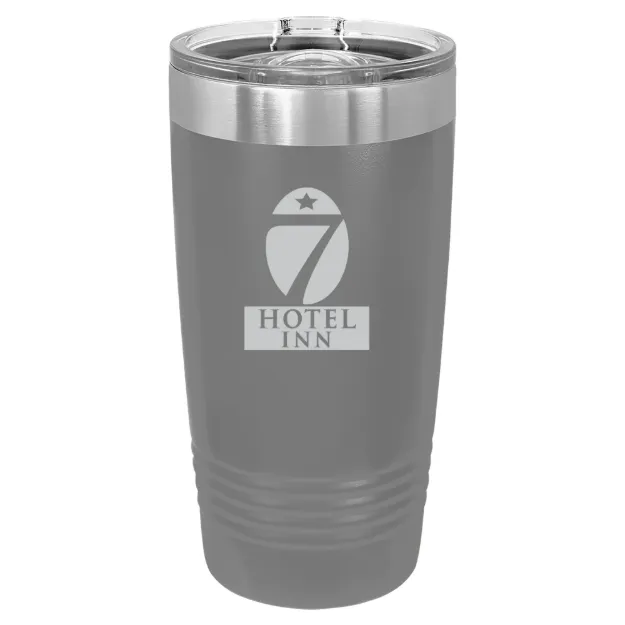 Hotel 7 Inn – Polar Camel 20 oz. Ringneck Tumbler with Slider Lid Dark Gray