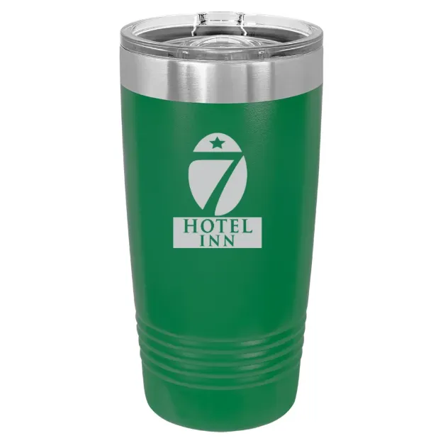 Hotel 7 Inn – Polar Camel 20 oz. Ringneck Tumbler with Slider Lid Green