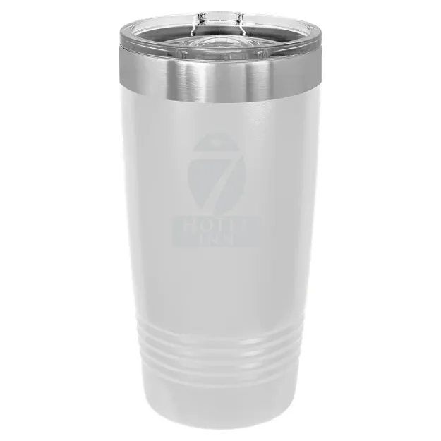 Hotel 7 Inn – Polar Camel 20 oz. Ringneck Tumbler with Slider Lid White