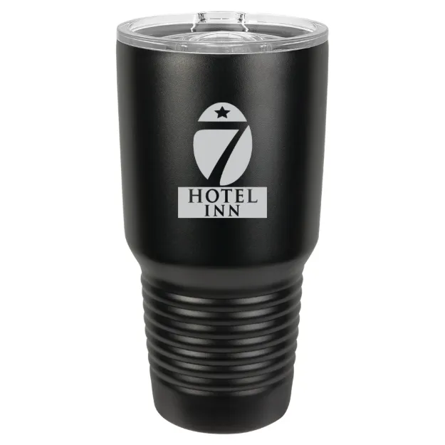 Hotel 7 Inn – Polar Camel 30 oz. Ringneck Tumbler with Slider Lid Black (No Silver Ring)