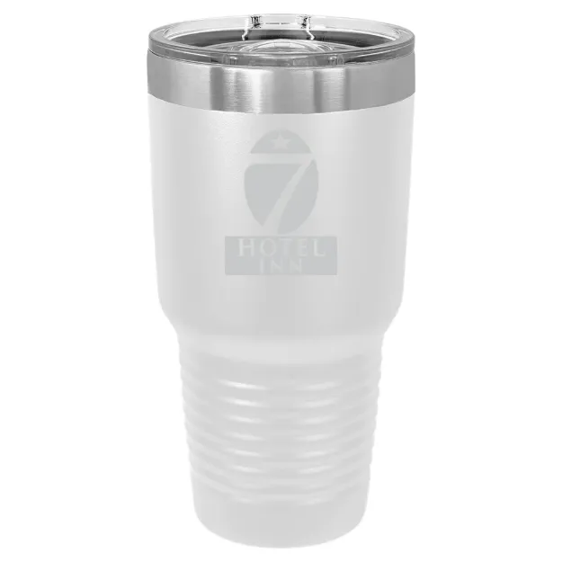 Hotel 7 Inn – Polar Camel 30 oz. Ringneck Tumbler with Slider Lid White