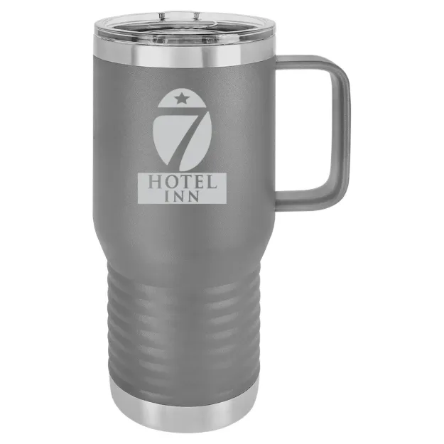 Hotel 7 Inn – Polar Camel 20 oz. Travel Mug with Slider Lid Dark Gray