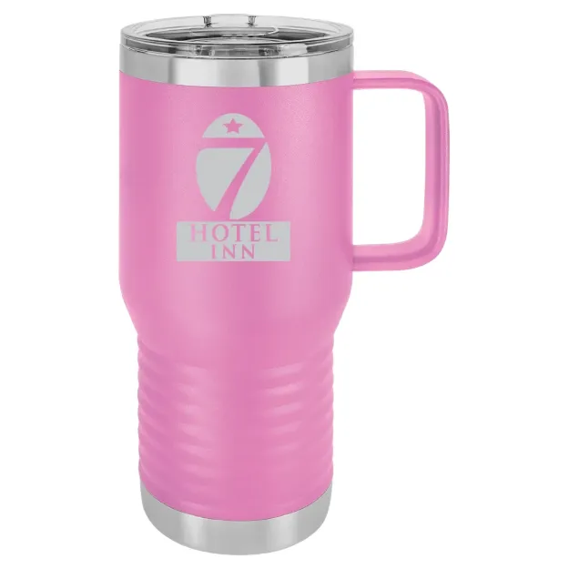 Hotel 7 Inn – Polar Camel 20 oz. Travel Mug with Slider Lid Light Purlple