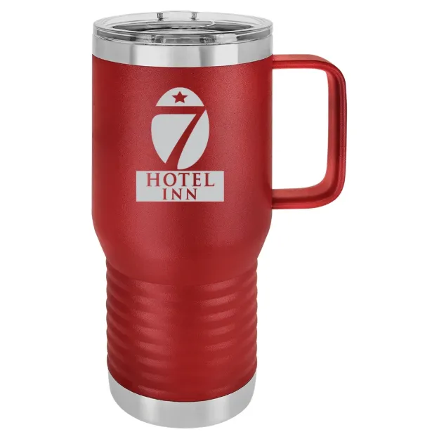 Hotel 7 Inn – Polar Camel 20 oz. Travel Mug with Slider Lid Maroon